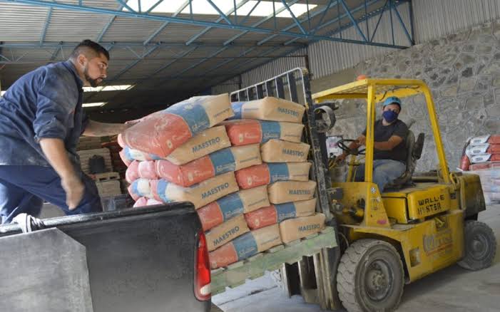Imagen de entrega de materiales de construcción